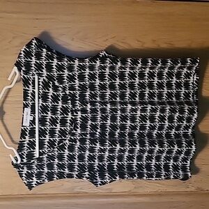 Calvin Klein, size S, black and white top